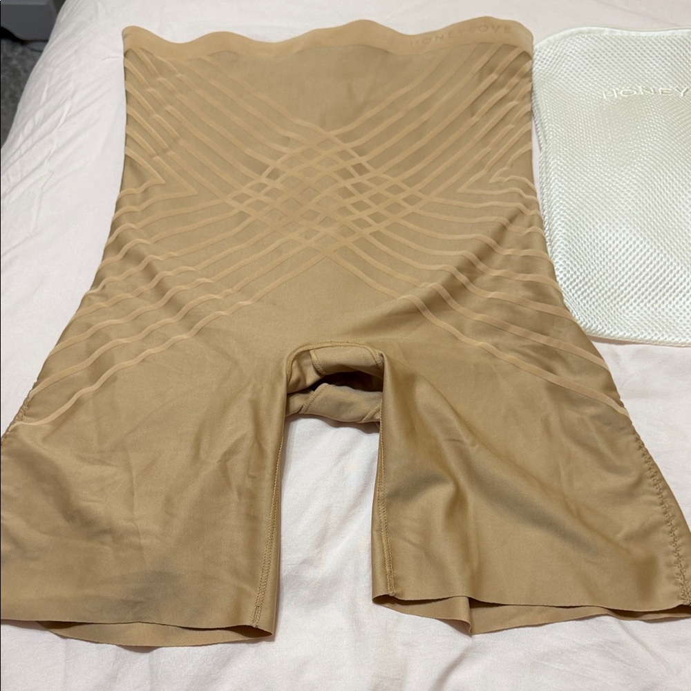 Honeylove High-Waist Tan Shaping Shorts